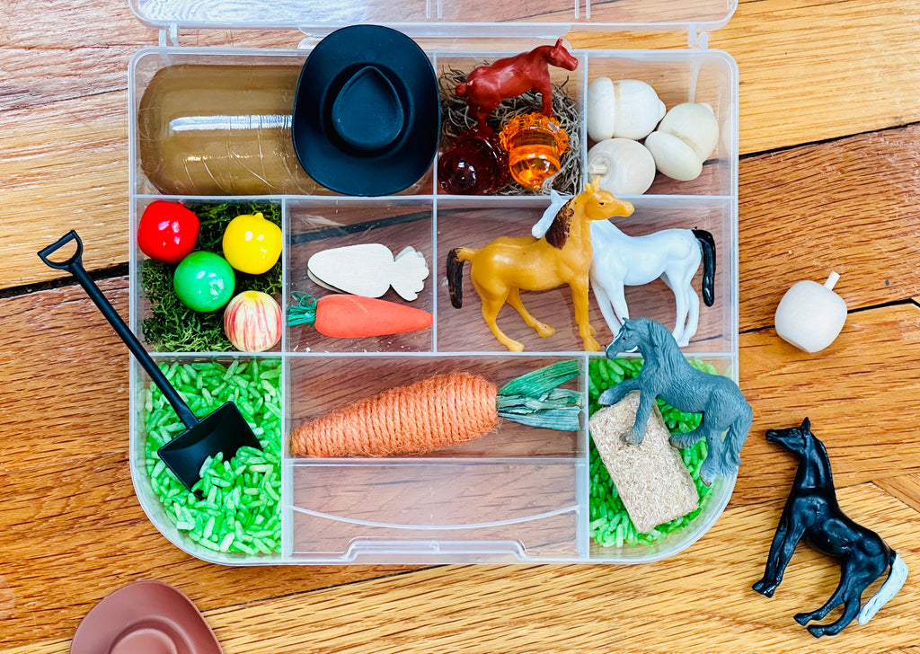 Horse Farm Ranch Playdough Sensory Kit