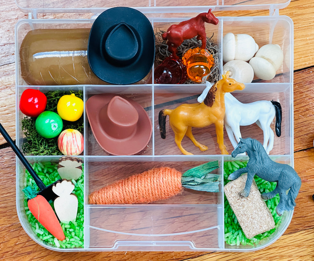Horse Farm Ranch Playdough Sensory Kit