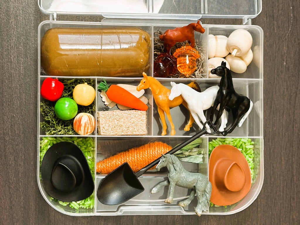 Horse Farm Ranch Playdough Sensory Kit