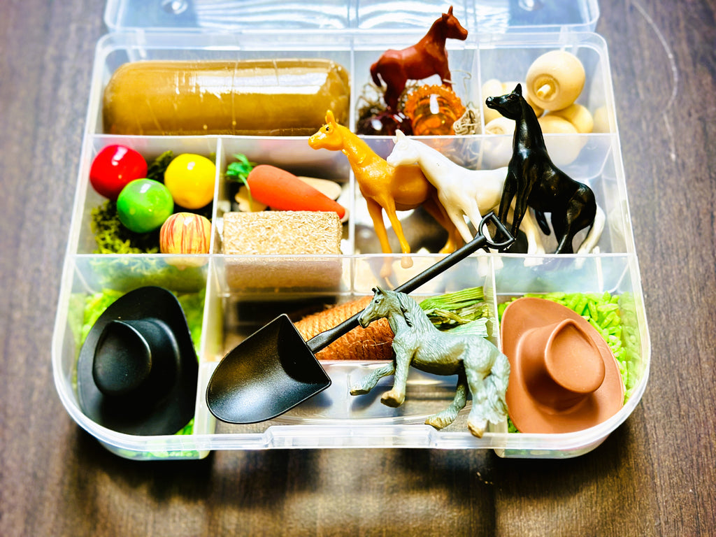 Horse Farm Ranch Playdough Sensory Kit