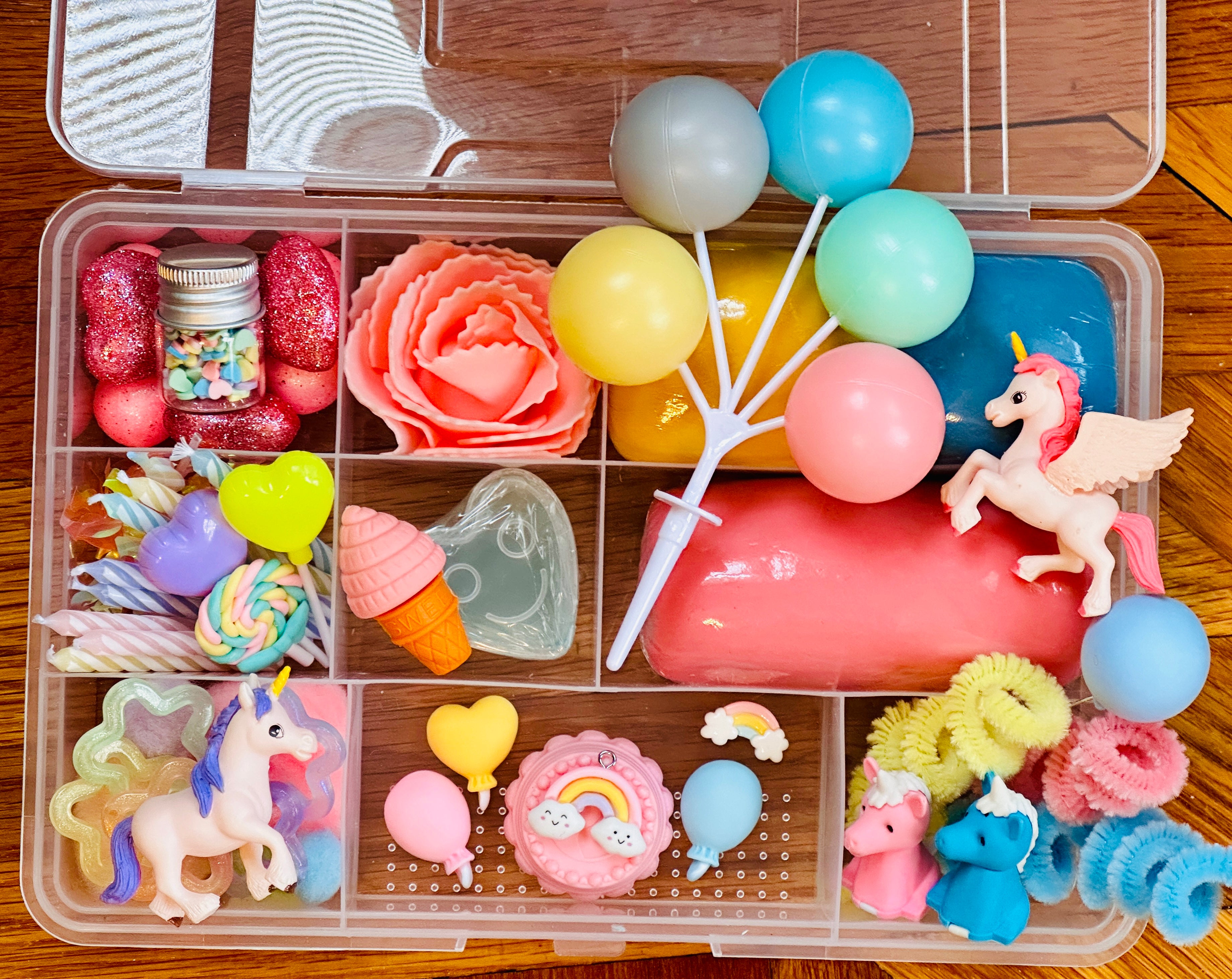 Unicorn Birthday Party Playdough Sensory Kit