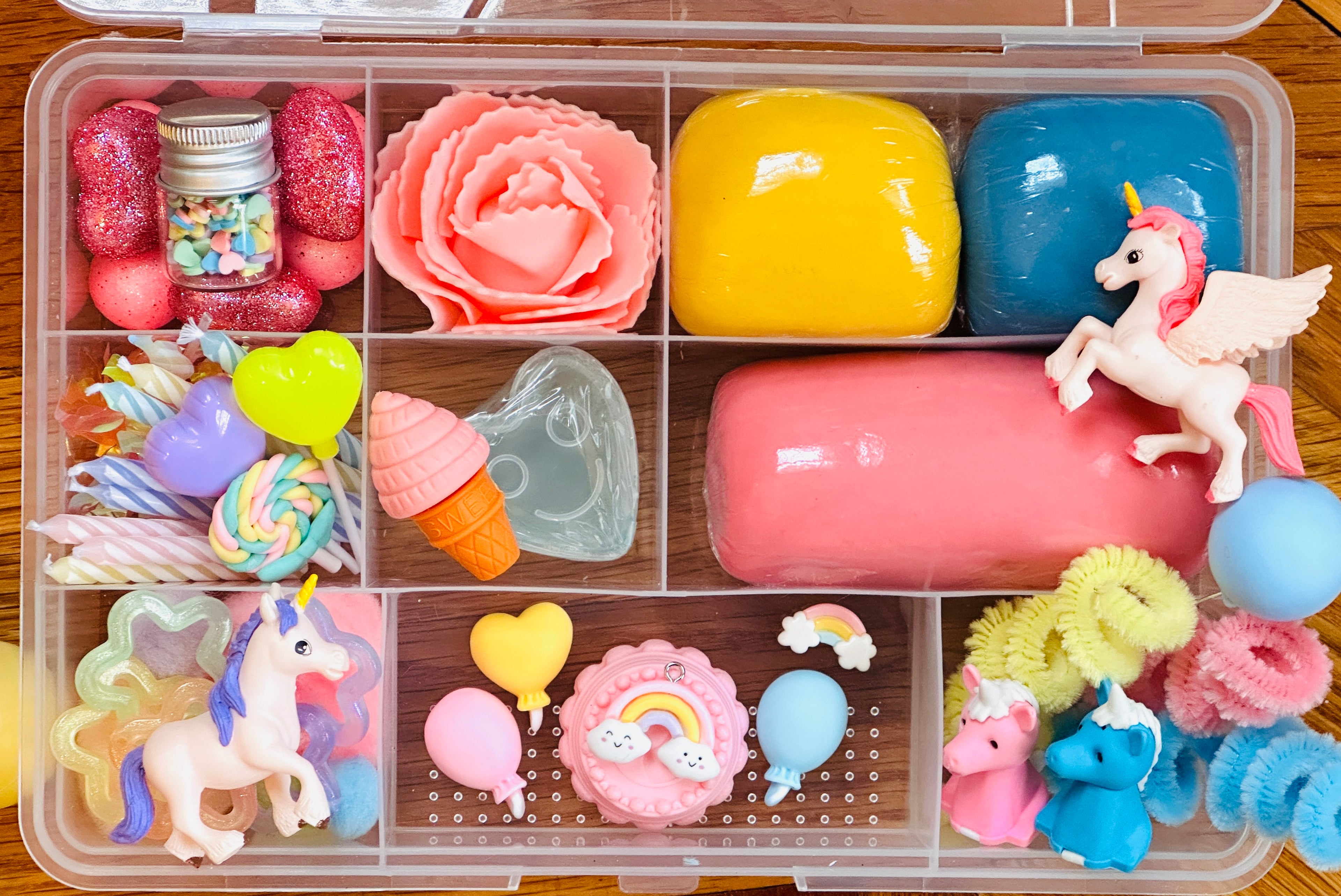Unicorn Birthday Party Playdough Sensory Kit