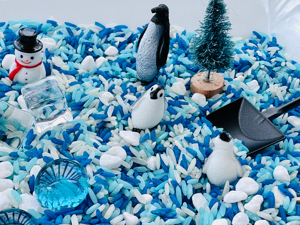 Arctic Winter Loose Parts & Rice Sensory Bin Kit