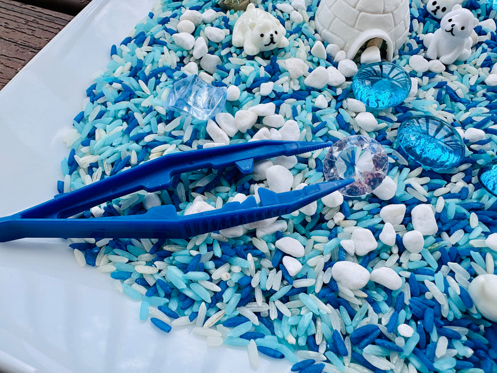 Arctic Winter Loose Parts & Rice Sensory Bin Kit