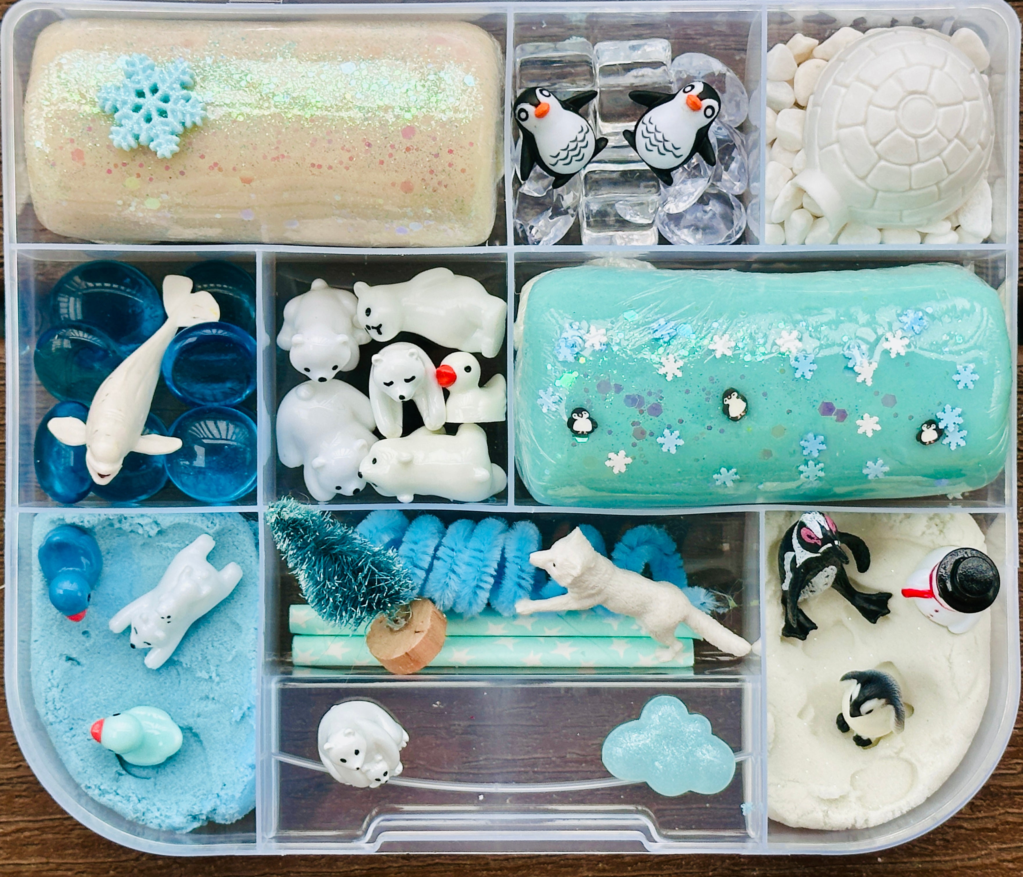 Artic Snowy Playdough Sensory Kit