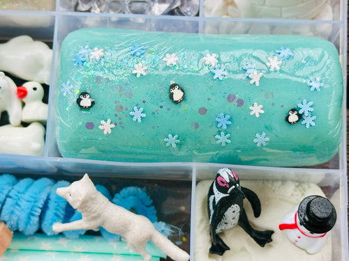 Artic Snowy Playdough Sensory Kit
