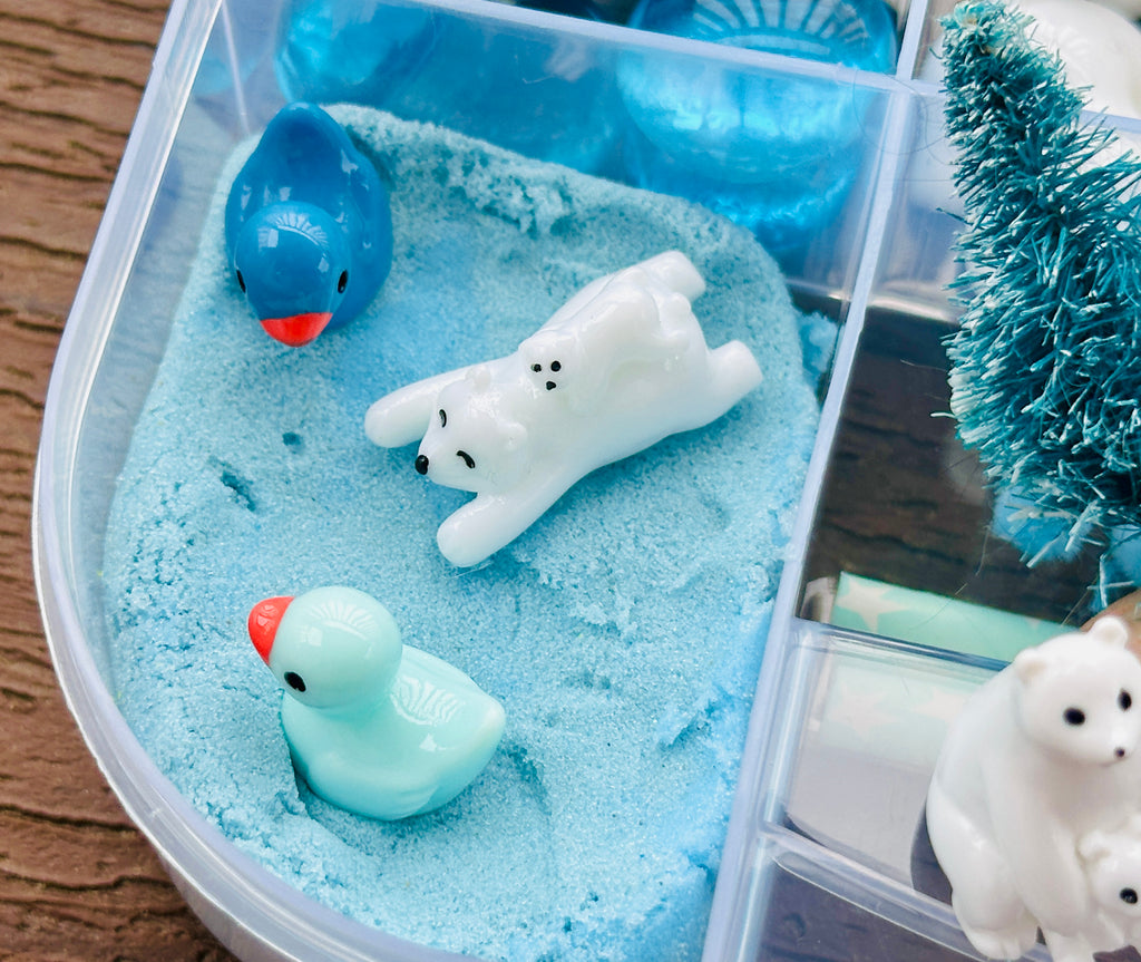Artic Snowy Playdough Sensory Kit