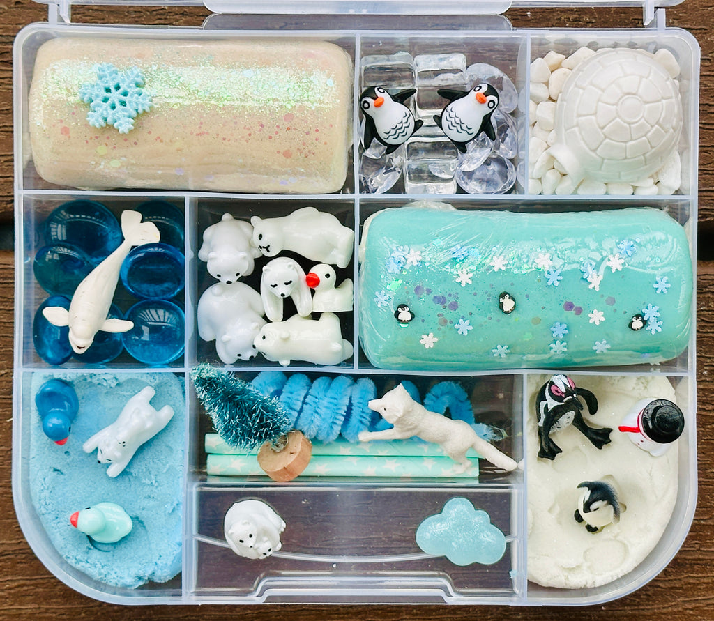 Artic Snowy Playdough Sensory Kit