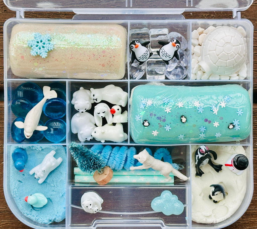 Artic Snowy Playdough Sensory Kit