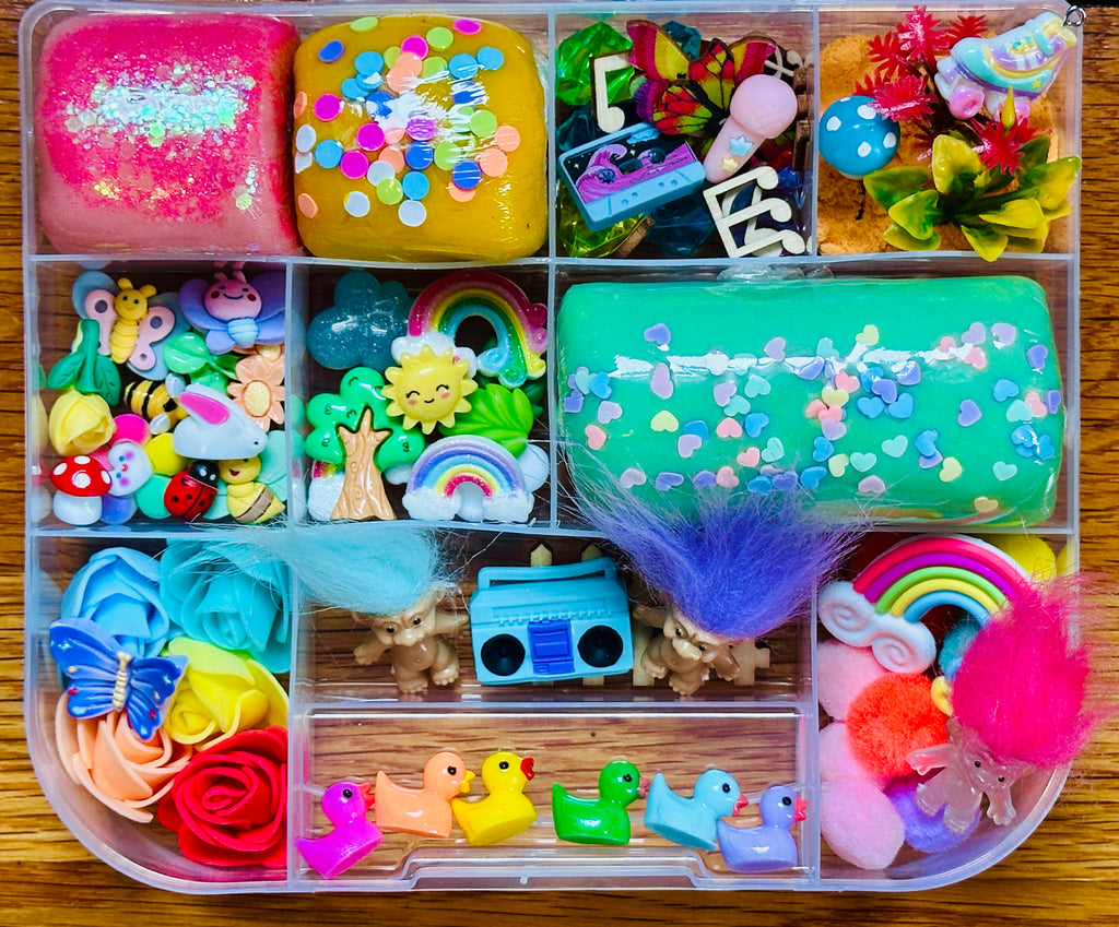 Rainbow Troll Playdough Sensory Kit