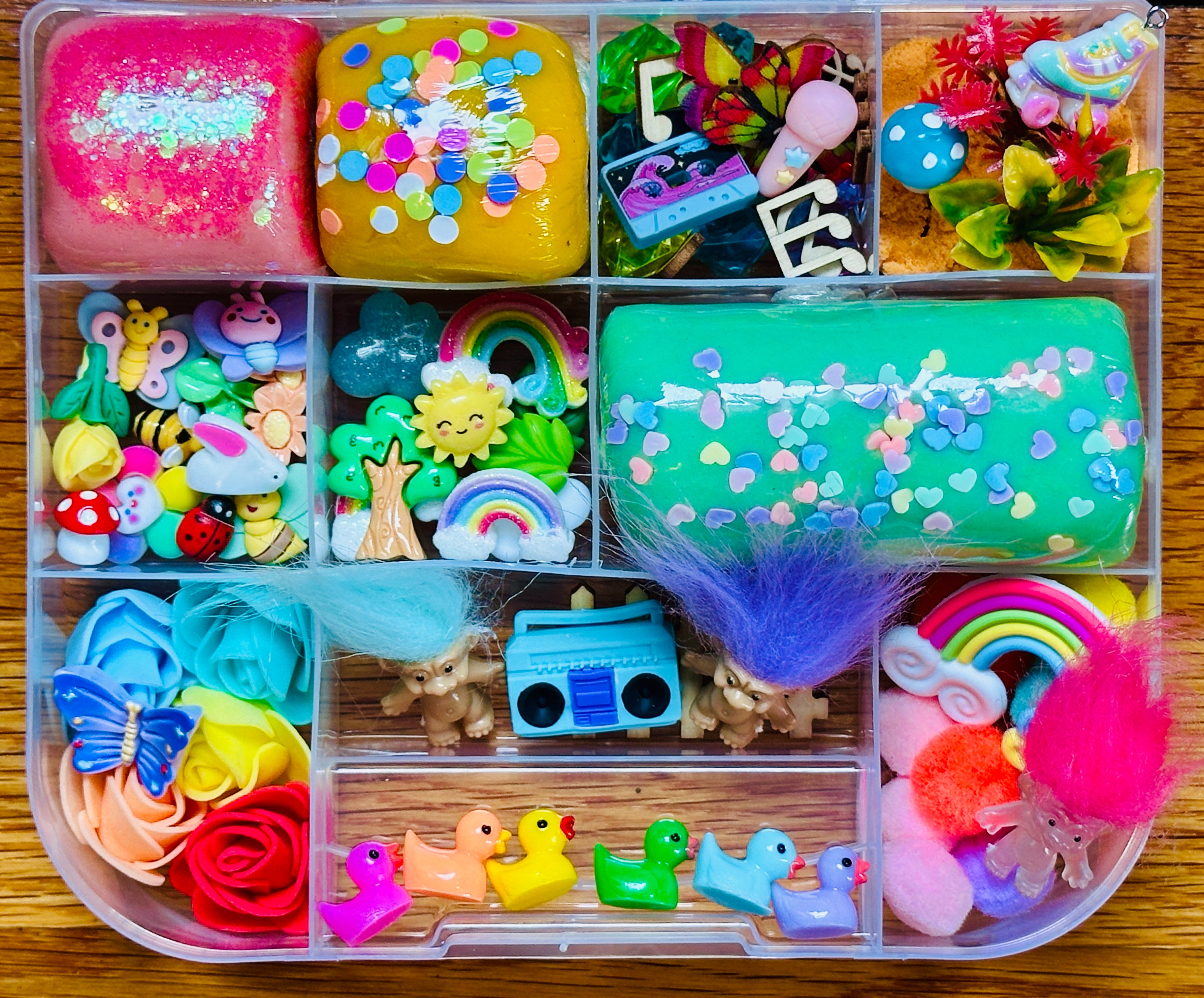 Rainbow Troll Playdough Sensory Kit