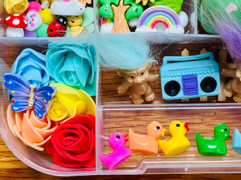 Rainbow Troll Playdough Sensory Kit