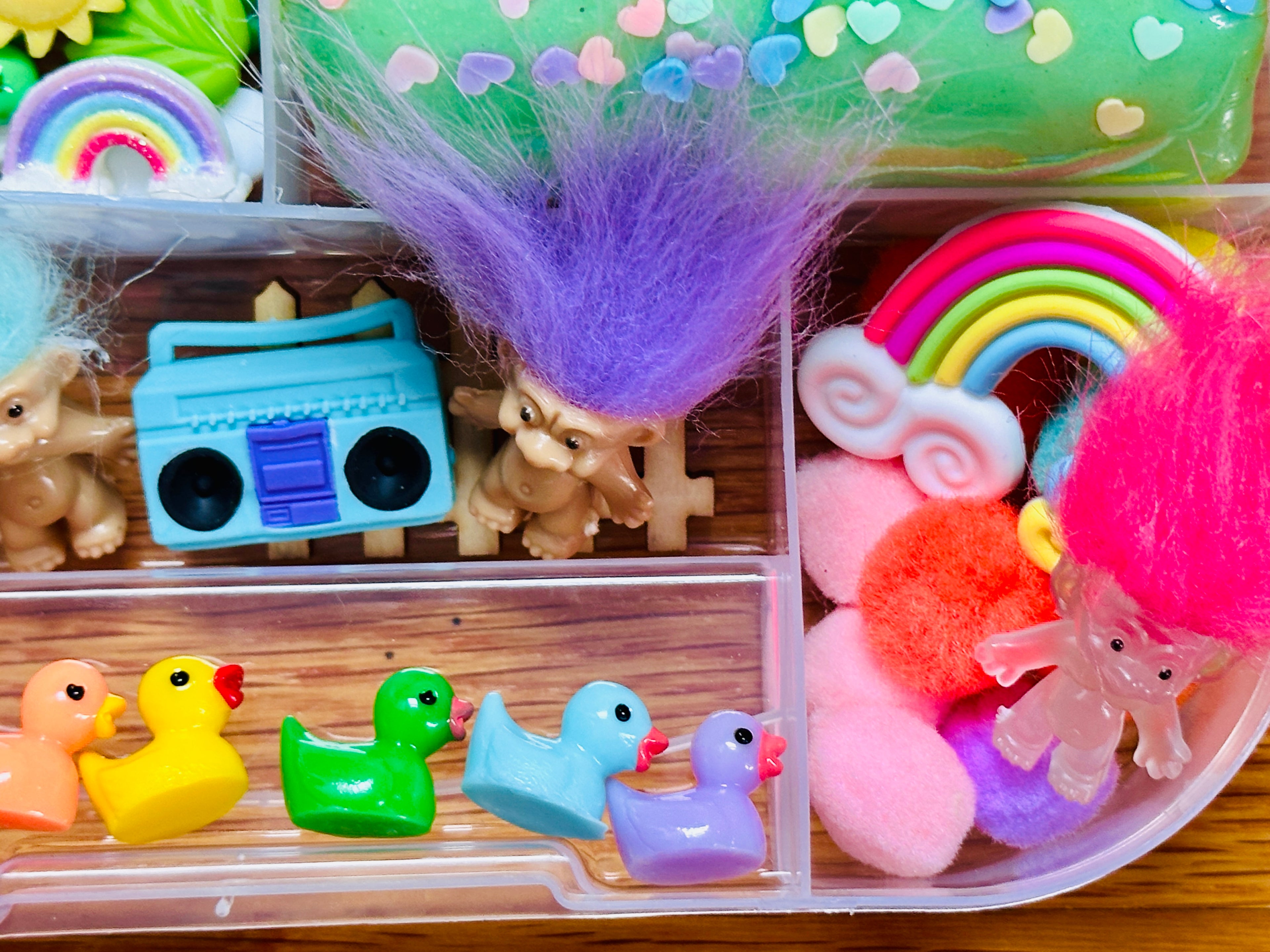 Rainbow Troll Playdough Sensory Kit