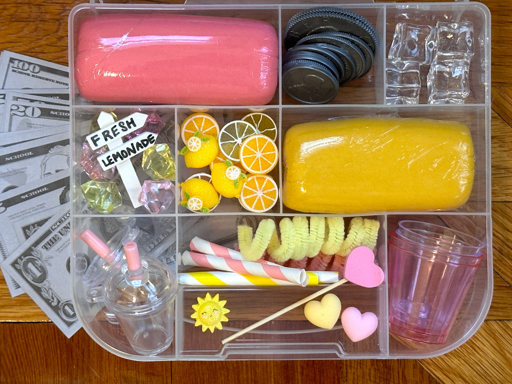 Lemonade Stand Playdough Sensory Kit