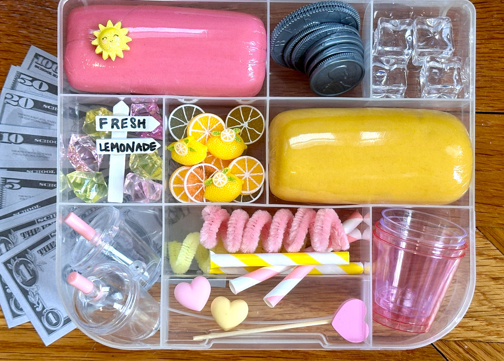 Lemonade Stand Playdough Sensory Kit
