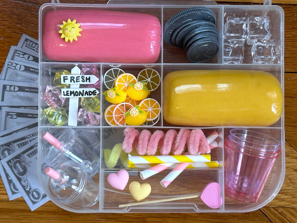 Lemonade Stand Playdough Sensory Kit