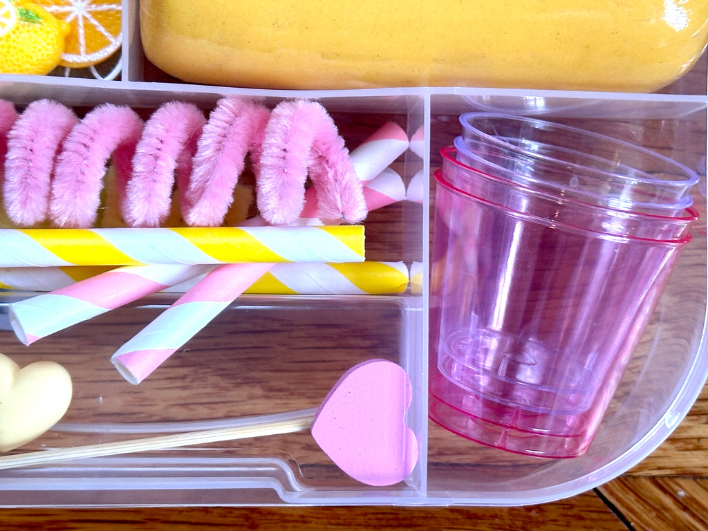 Lemonade Stand Playdough Sensory Kit