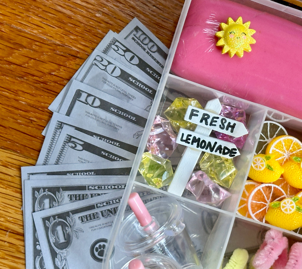 Lemonade Stand Playdough Sensory Kit