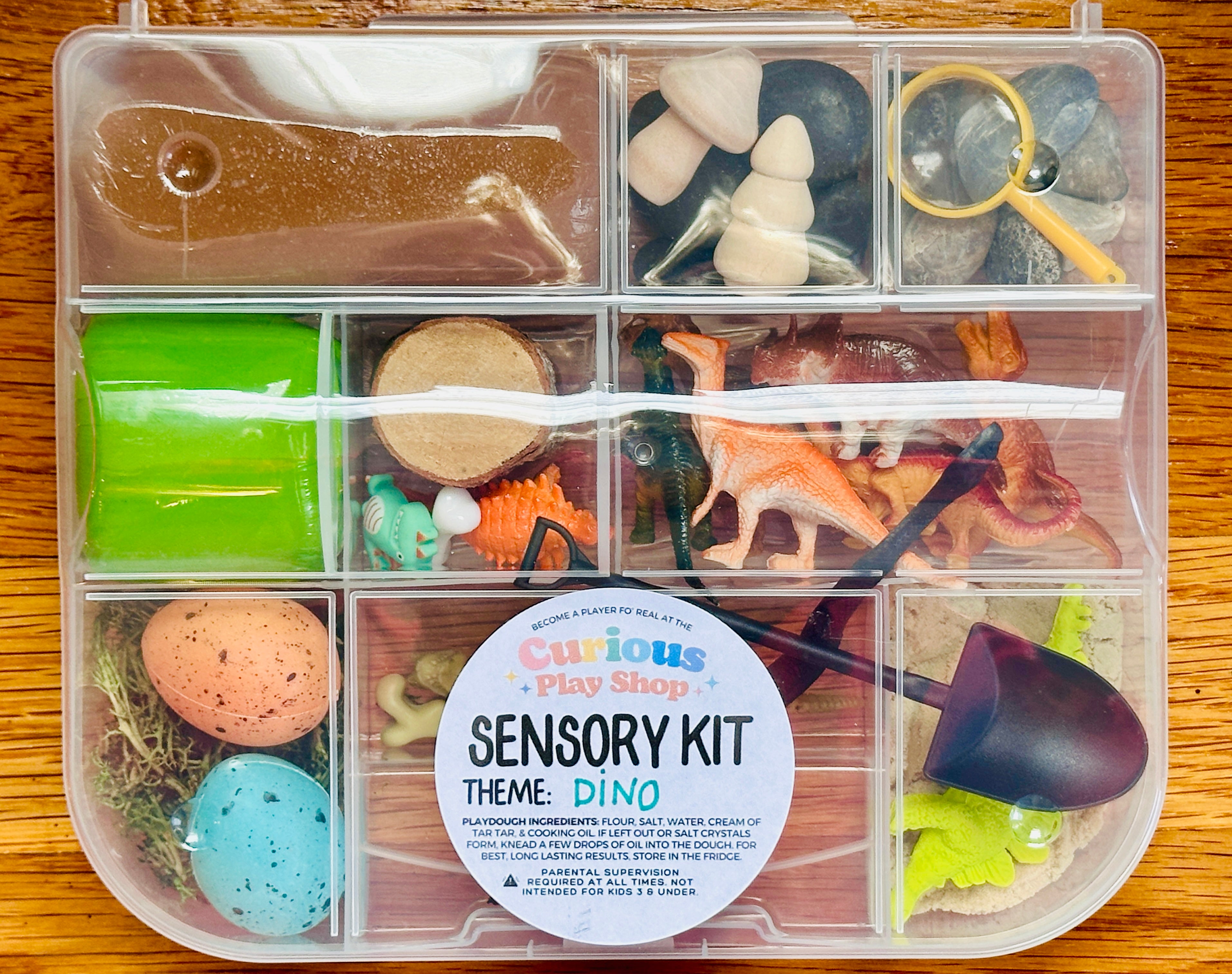 Dinosaur Playdough Sensory Kit