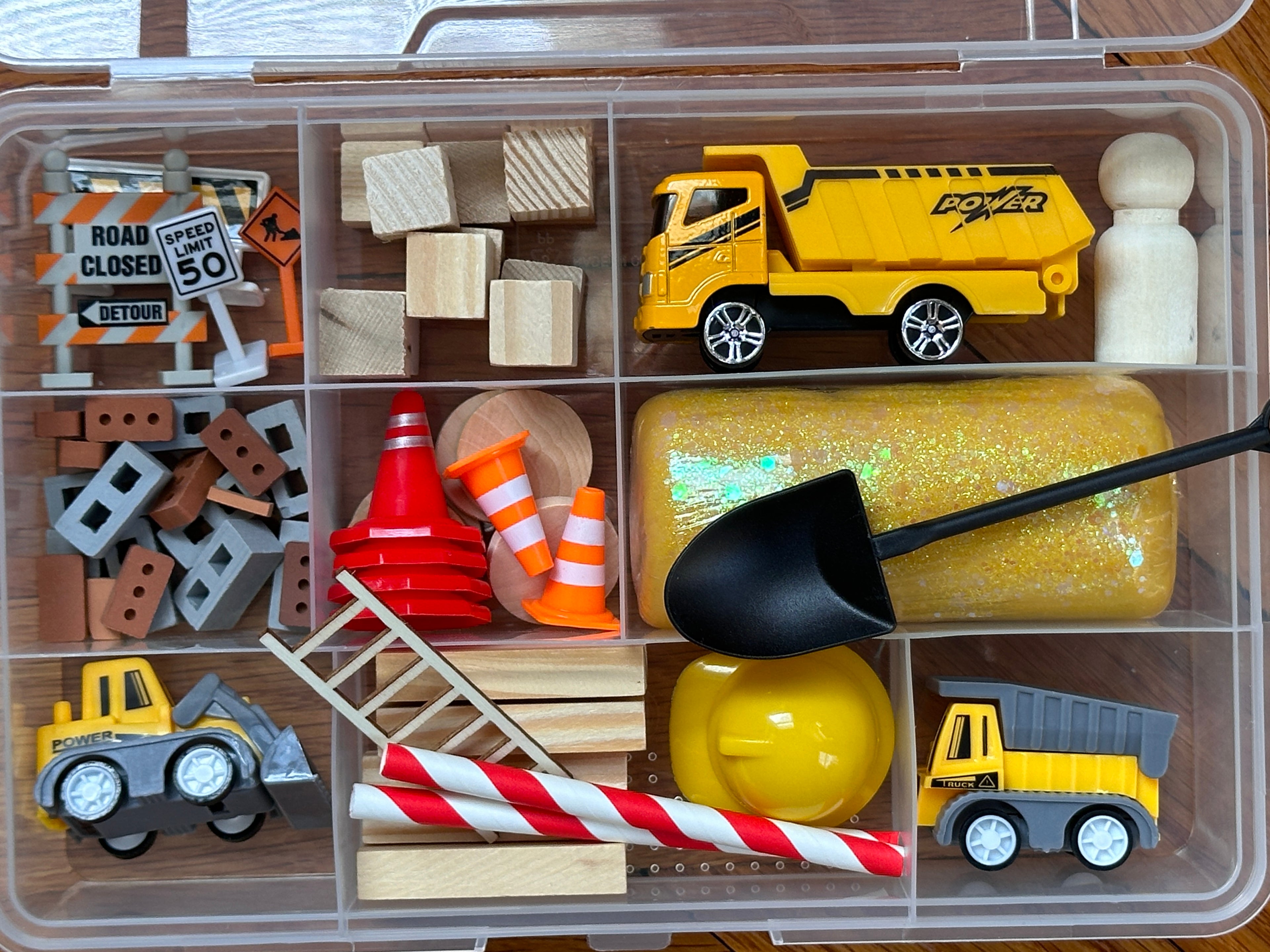Construction Worker Playdough Sensory Kit