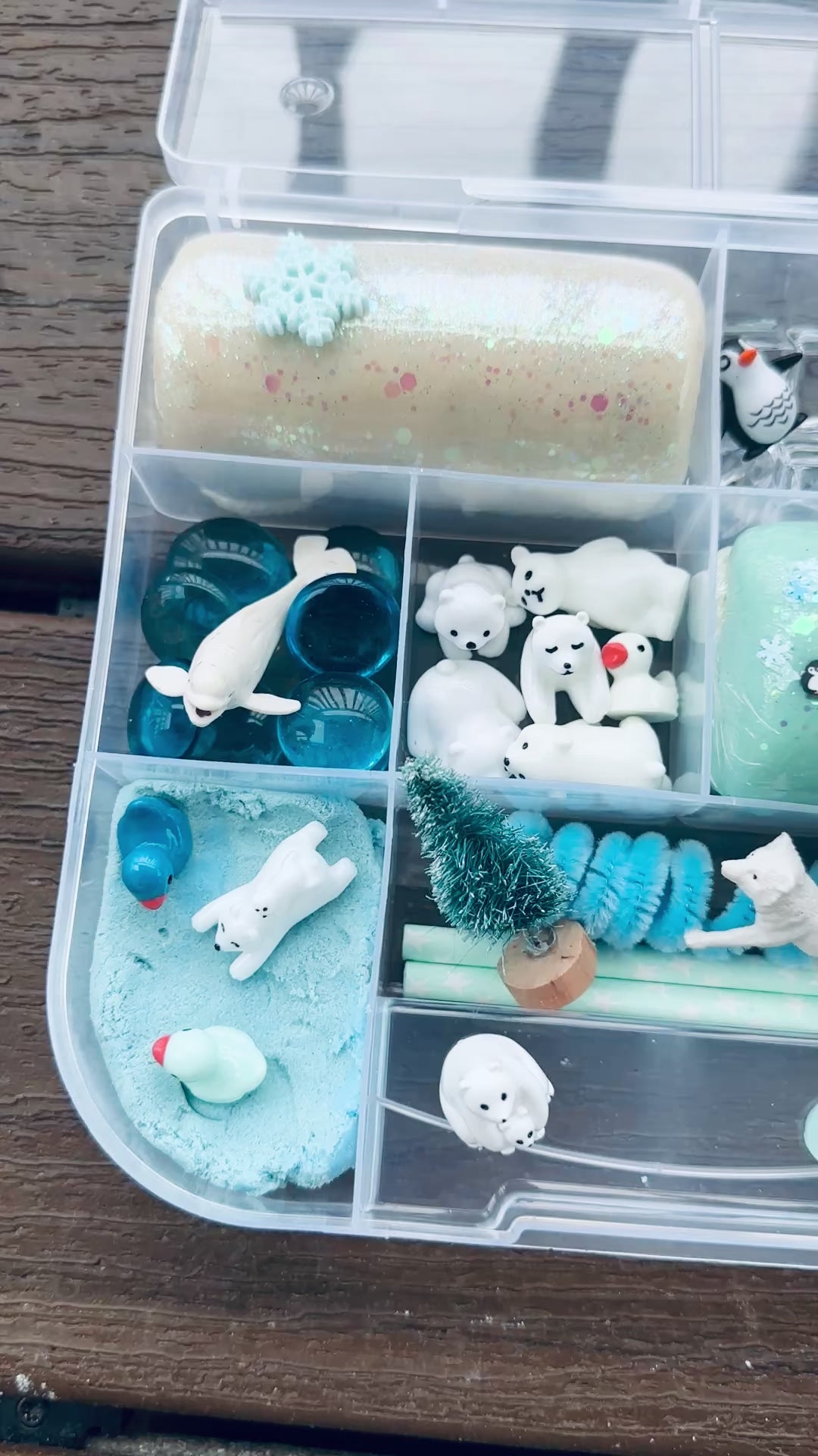 Artic Snowy Playdough Sensory Kit